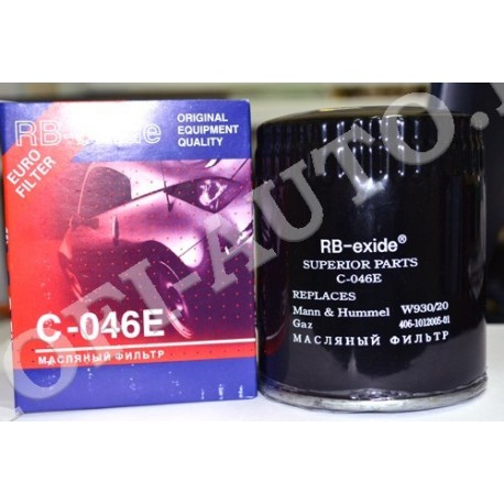 Фильтр масляный RB-exide C-0630E (Hyundai  i10 1.1-1.2 08-/ i10 1.0-1.2 13-/i20 1.2 09-)